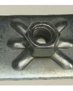 Base flange M8 - 80x30 galv.